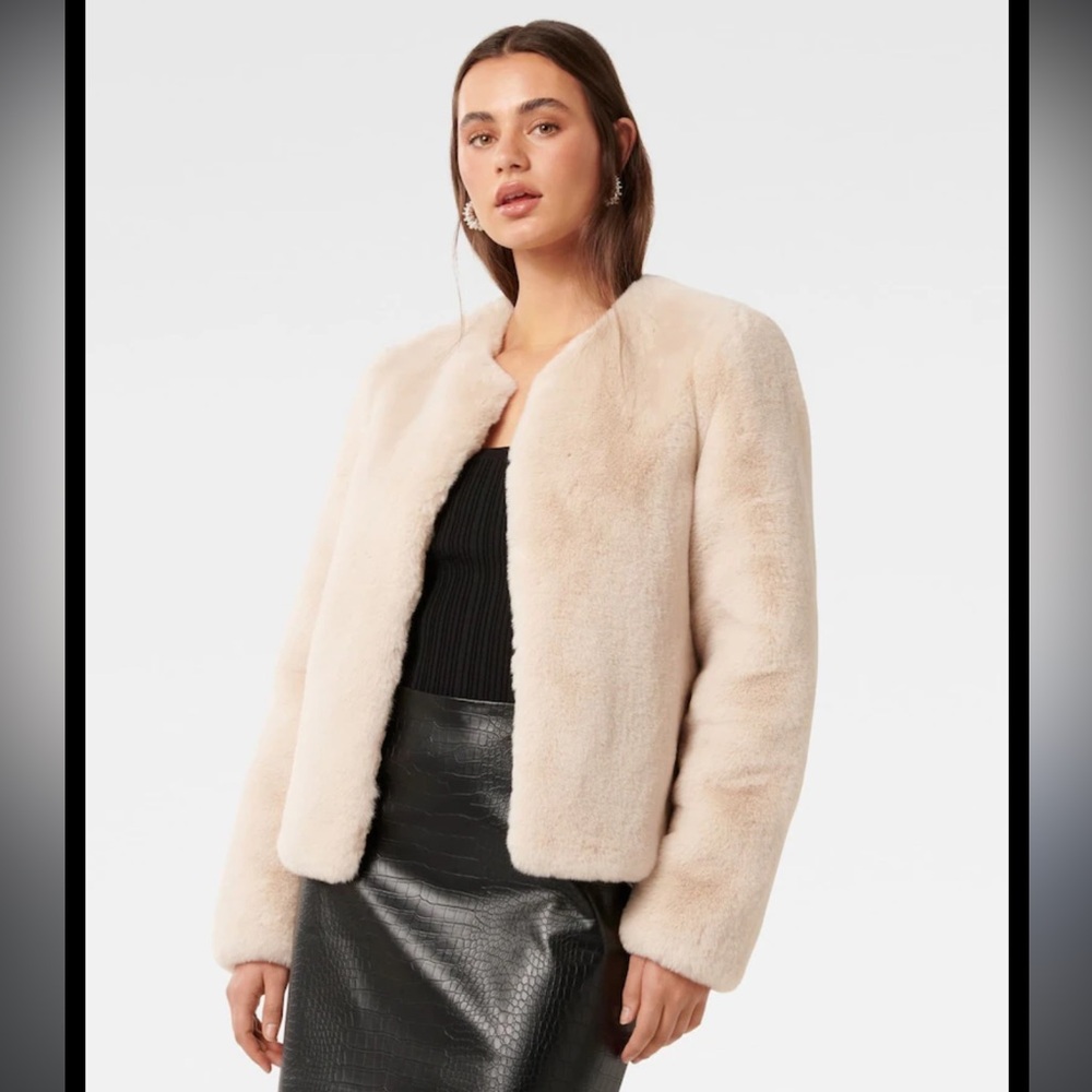 Pink Faux Fur Coat